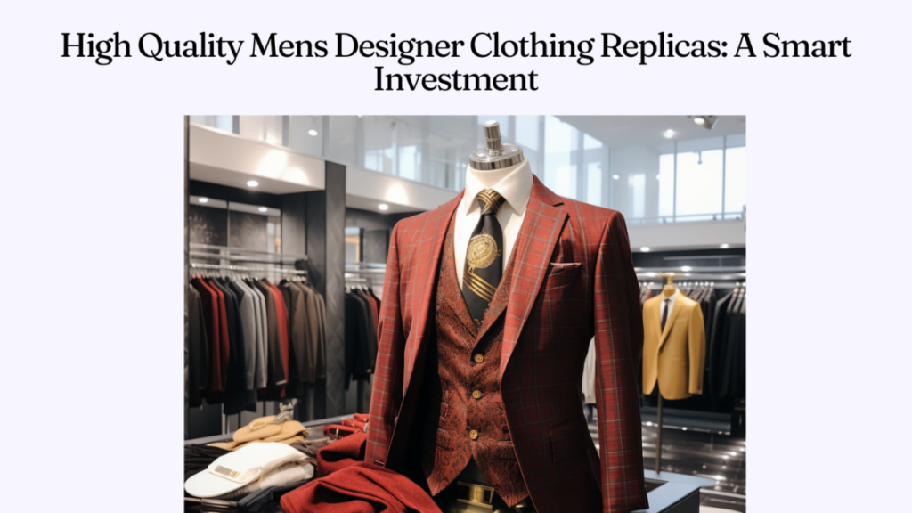 High Quality Mens Designer Clothing Replicas: A Smart Investment